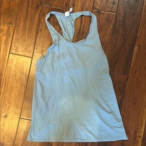 ALO Yoga Blue Backless Sleeveless Tank Top